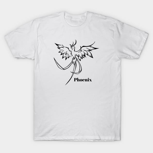 Phoenix Design T-Shirt by Imagination